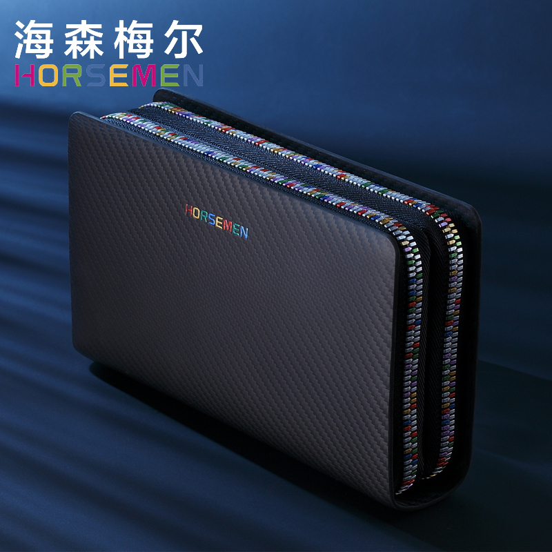 Horsemen Heisenmeier handbag men's tide brand leather large-capacity 2021 new light luxury handbag