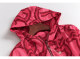 Z214 rose red casual sportswear sun protection sweatshirt shorts two-piece suit 2023 summer new women's long sleeves