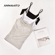 Z99-2 Modal with chest pad adjustable camisole no trace spring summer womens belt chest rest one-piece top