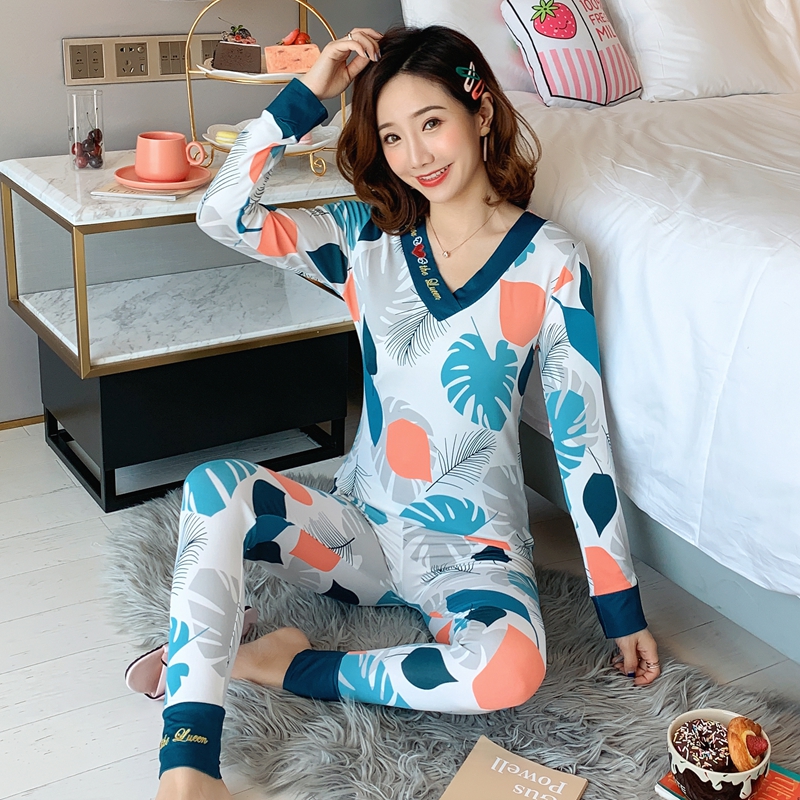 đồ lót ấm womens bông mỏng cộng với nhung mùa thu quần áo mùa thu cơ thể cơ thể chặt chẽ sinh viên cô gái bộ đáy.