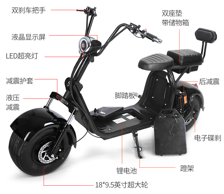 Halei xe điện pin kép có thể được tháo rời xe lithium với hộp lưu trữ keyless bắt đầu đôi ống ngã ba - Xe đạp điện xe điện mini cho người lớn