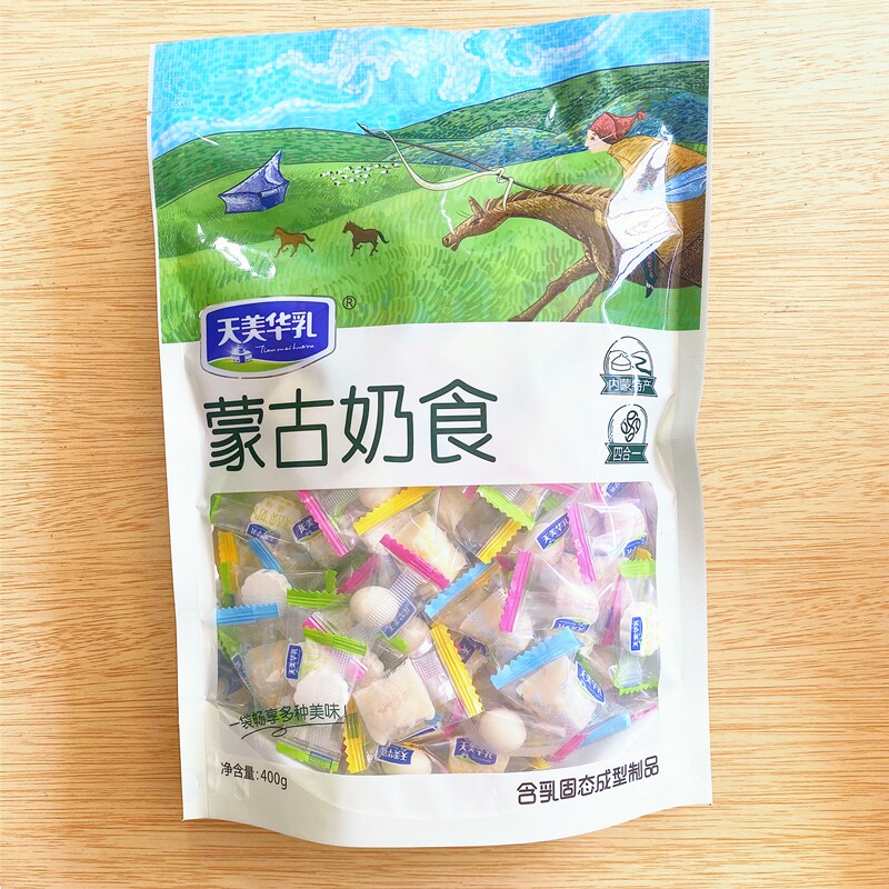 Tianhua milk Inner Mongolia cheese milk tablet milk beamer with goose bumps snack big gift bag dry to eat mixed bagged original flavor