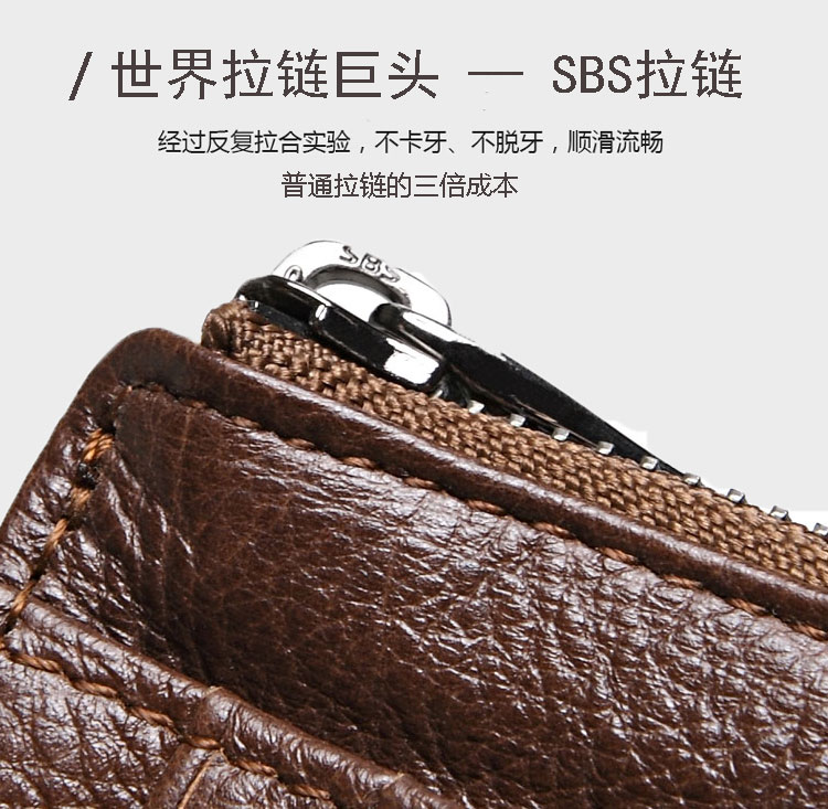 Gói thẻ của nam giới giấy phép lái xe da của nam giới siêu mỏng da đa chức năng thẻ nhỏ túi dây kéo của phụ nữ thống ví tiền xu ví da nam cao cấp