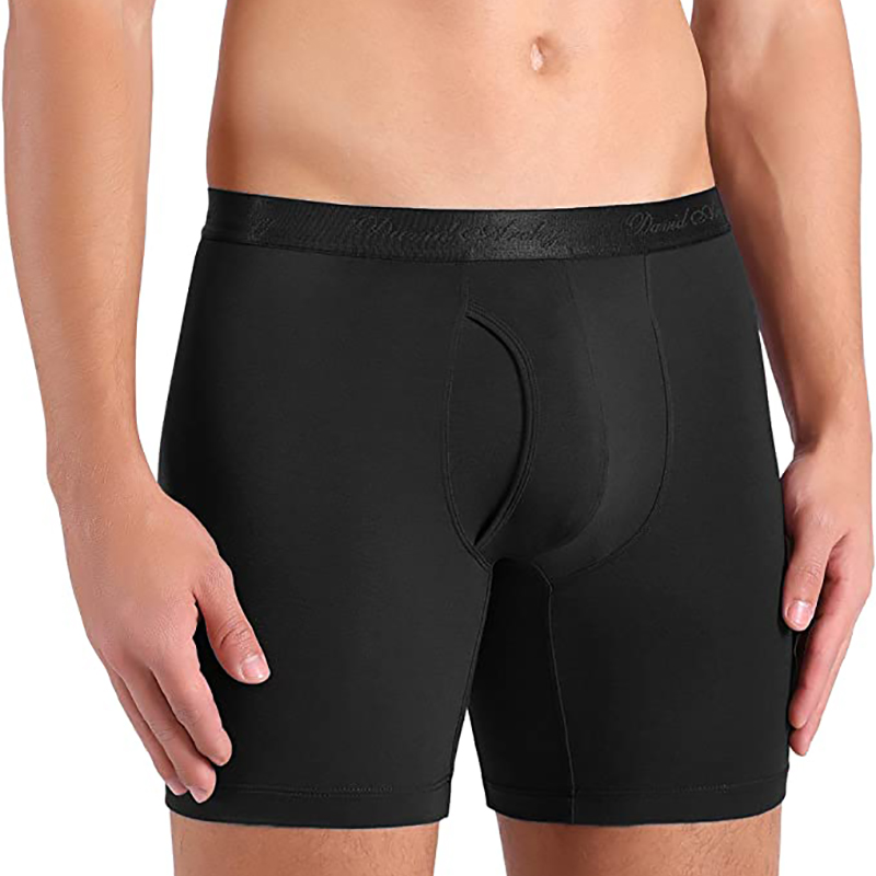 David Archy Giant Ultra Fine Mordale Mens lớn Flat Corner Panties dài Chân dài Anti-Grind Leg cuộn Edge.