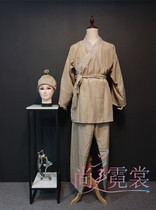 Rental performance clothing ancient mens coarse cloth mens clothing scholar shop two farmers civilian film and television clothing Beijing