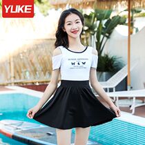 Childrens swimsuit female middle child one-piece dress Princess hot spring girl student girl baby swimsuit suit