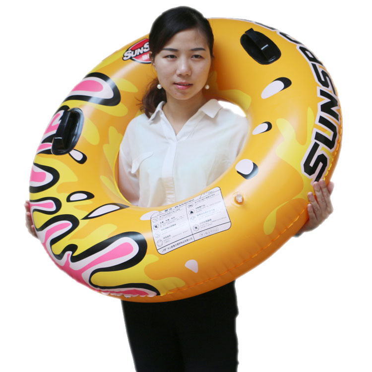 Thickened adult swimming ring floating ring Young man Young adult water ring blister hot spring winter swimming net red water swimming trunks