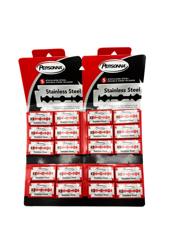 German-Made Personna Old-Fashioned Manual Double-Sided Razor Blades 100 Pieces