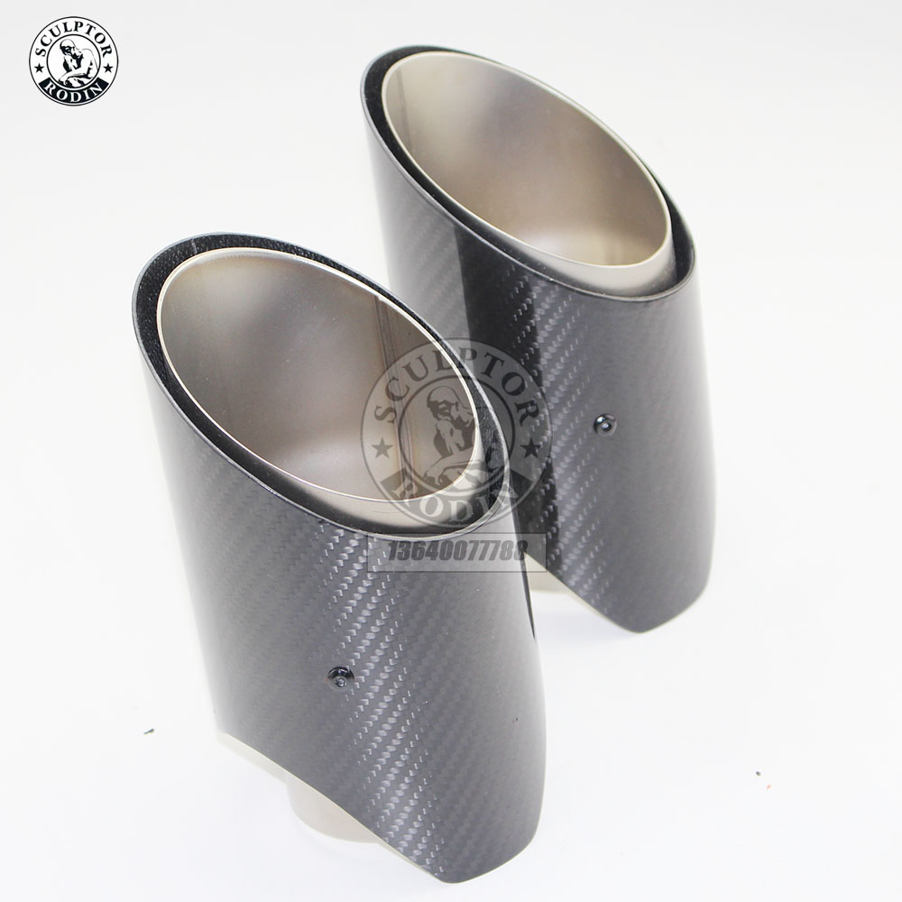 New self-defined car carbon fiber exhaust suitable for Land Rover BMW Audi Fortier Leopard special tailpipe