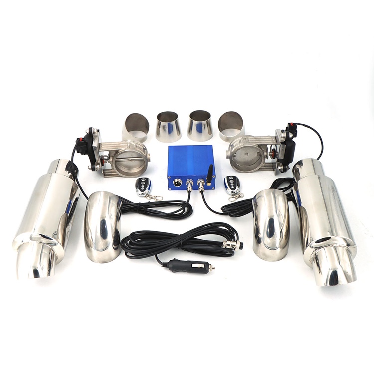 Factory direct sales car exhaust pipe modified electric valve electronic controller micro-adjustment valve body vacuum blasting street