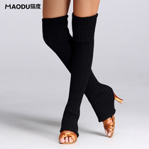 Cat degree autumn and winter New Latin dance professional foot socks set with hole socks versatile comfortable wear-resistant Latin socks