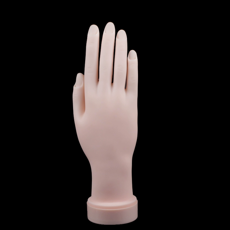 Nail chân tay giả mô hình công cụ thực hành cửa hàng silicone hiển thị mô hình bàn tay giả có thể chèn móng tay cung cấp đặc biệt tay giả - Công cụ Nail