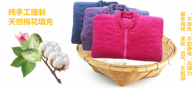 Áo cotton thủ công tinh khiết cotton ông già áo khoác cotton mùa đông quần áo ấm cotton dày ngoài trời nam và nữ tùy chỉnh mùa đông áo phao siêu nhẹ nữ dáng dài