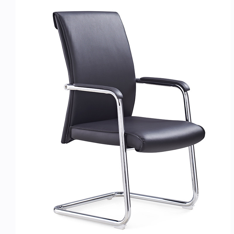 Office Chair Conference Chair Steel Simple Office Leather Bow Mahjong Chair Computer Chair Home Internet Cafe Bow Chair