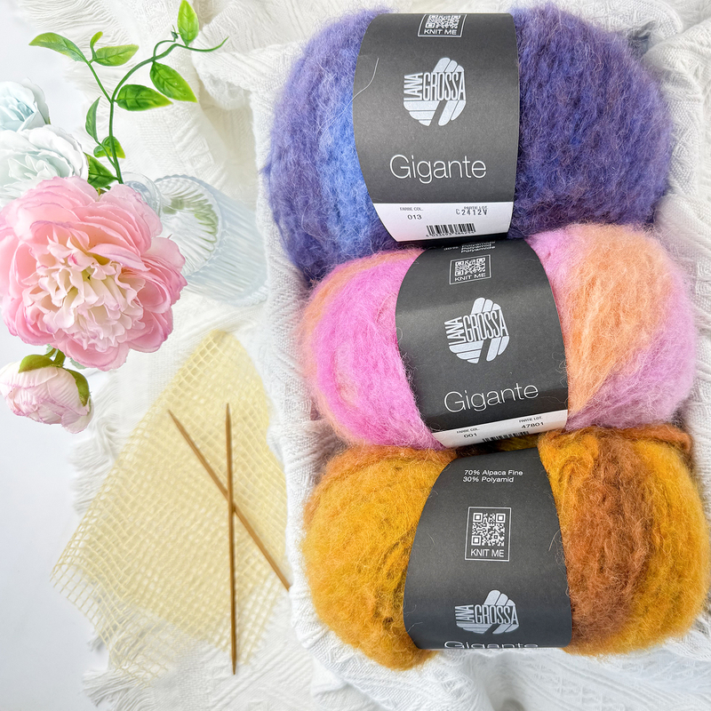 Chuanchuan Wool Lana Grossa Gigante Giant Thick Gradient Alpaca Blend Hand-Knitted Yarn Chuanchuan Wool Lana Grossa Gigante Giant Thick Gradient Alpaca Blend Hand-Knitted Yarn