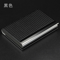 Business mens large capacity creative womens business card holder Custom lettering metal high-grade mens business card holder