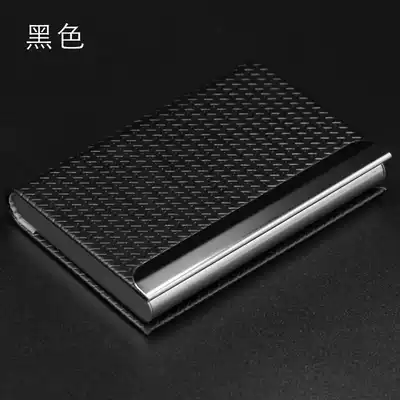 Business card holder Business Men's Large capacity creative women's business card box custom lettering metal high-grade men's business card case