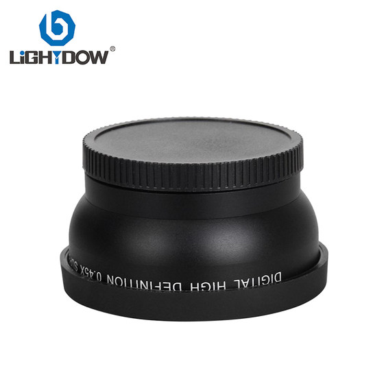 52mm0.45x 광각 + 매크로 Nikon, Canon, Sony 및 기타 렌즈에 적합한 2in1 추가 렌즈