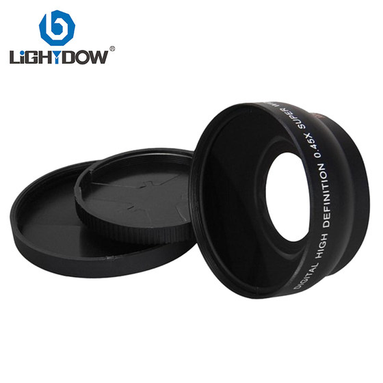 52mm0.45x 광각 + 매크로 Nikon, Canon, Sony 및 기타 렌즈에 적합한 2in1 추가 렌즈