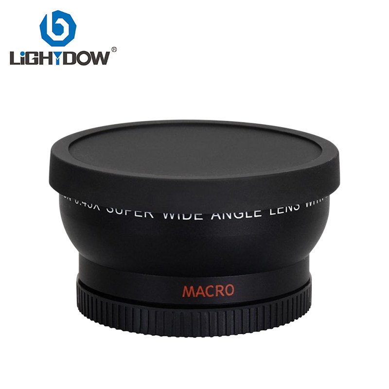 52mm 0 45x wide angle micro-distance two-in-one additional lens suitable for lenses such as Nikon Canon Sony