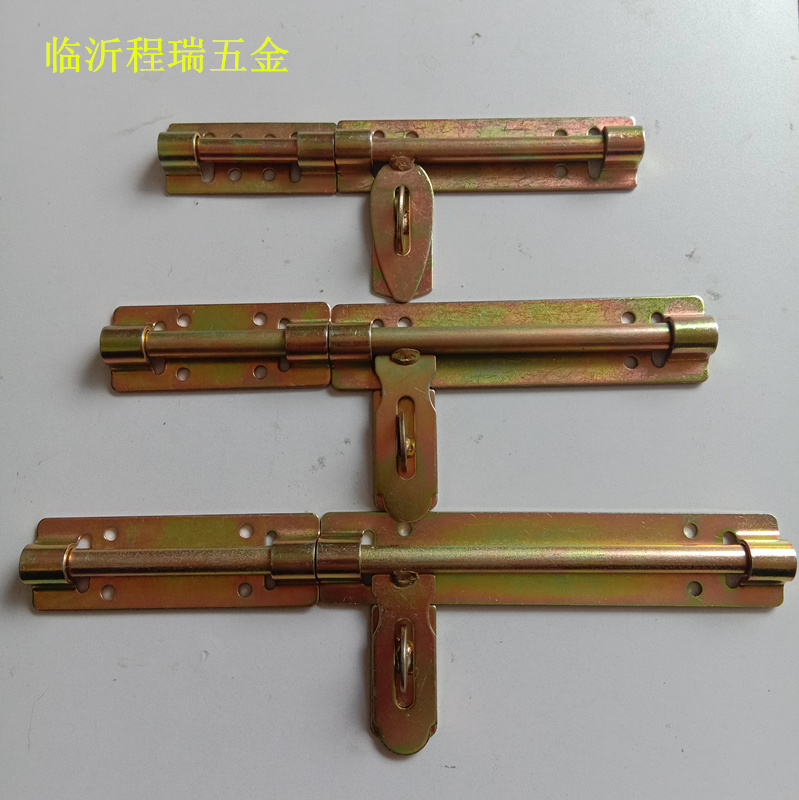Two-piece iron door latch punch-free wooden door latch Wrought iron door latch Anti-theft lock Cut-free latch