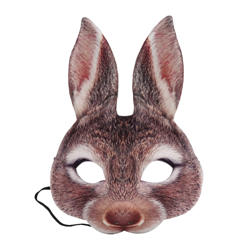 Christmas Resurrection mardi gras Party Masquerade Half Face Mask Rabbit Animal Mask Show