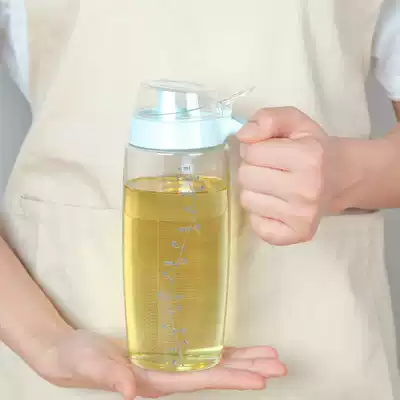Xinjiang elder brother glass oil pot household large capacity oil tank kitchen press type oil bottle store Department Store