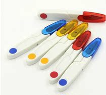 Factory direct color transparent cover plastic handle safety yarn scissors Fishing line scissors