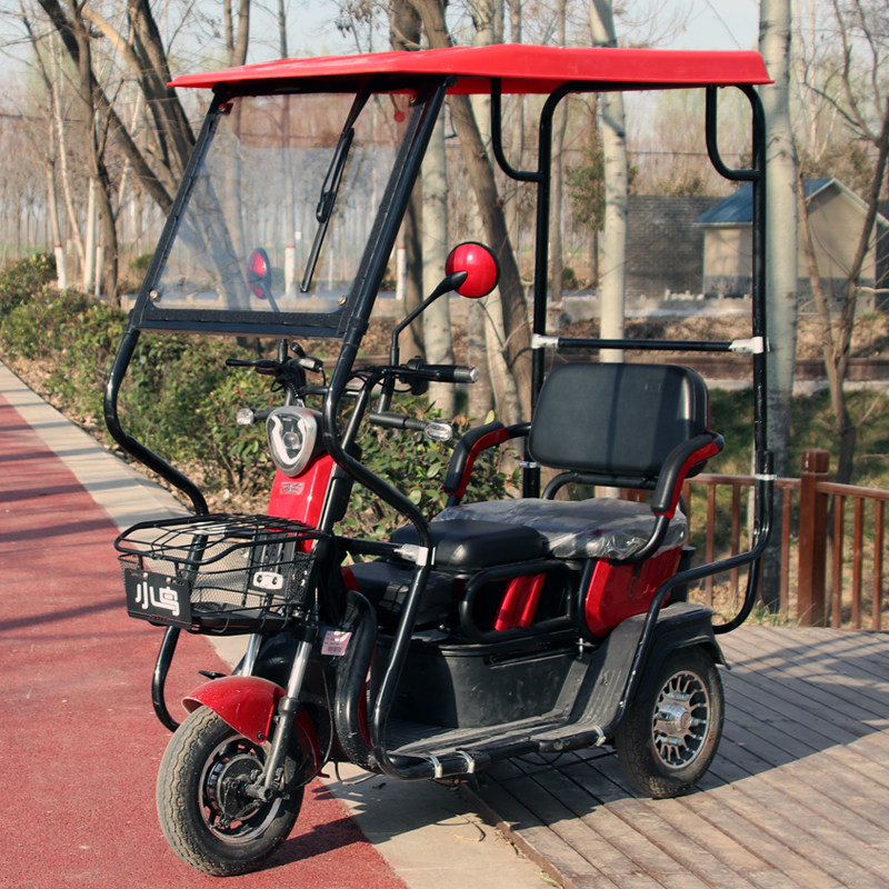 Electric tricycle carport canopy leisure small bus tricycle transparent canopy canopy elderly fully enclosed carport