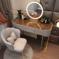 Серые 100 заряженных стеклянных столов+умное зеркало+петли