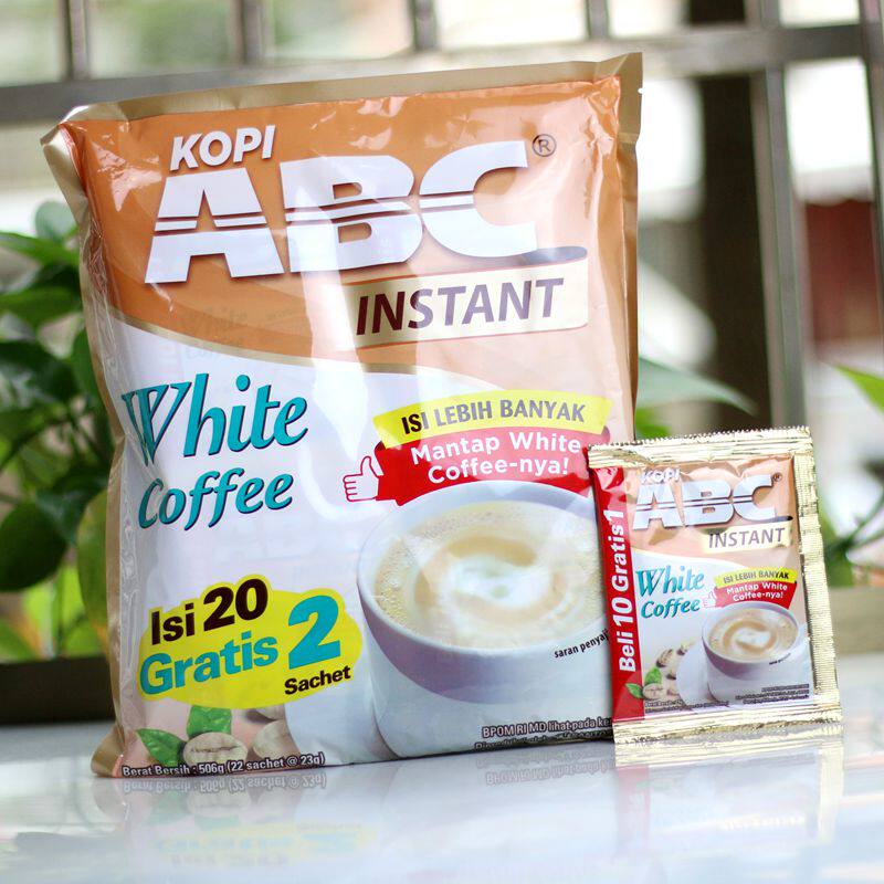 kapal api Fireboat ABC White coffee 506g (22*23g)Imported instant three-in-one coffee powder Indonesia