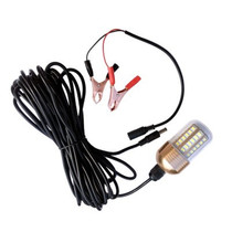 12V underwater light LED strong light underwater lure light Bait copy net light Fishing yellow bracket bulb Blue headlight