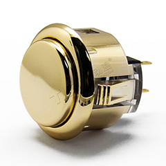 SANWA three and metal buttons OBSJ-24 card type gold plated silver plated button arcade button original