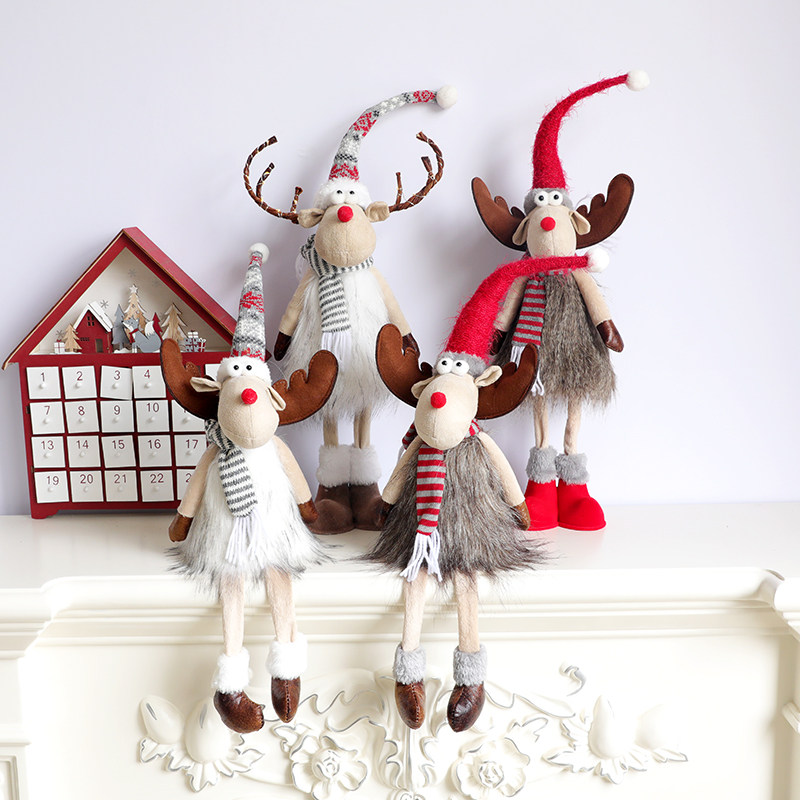 Christmas doll scene decoration Elk Christmas doll gift gift window desktop decoration Christmas decorations