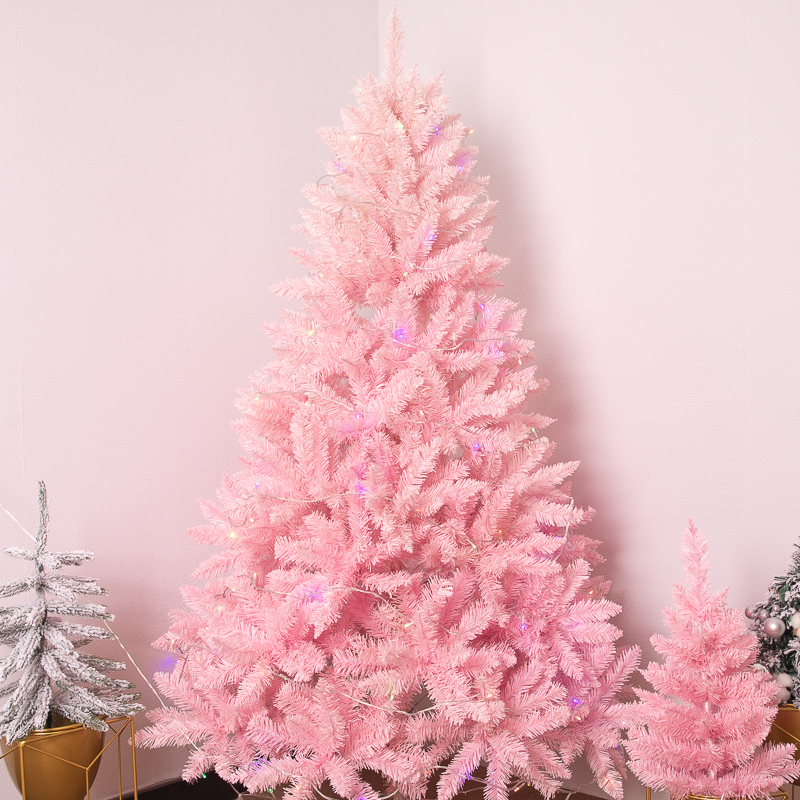 Pink Christmas Tree Package Cherry Gradient Automatic Tree 1 5m 1 8m Large Encrypted Christmas decorations