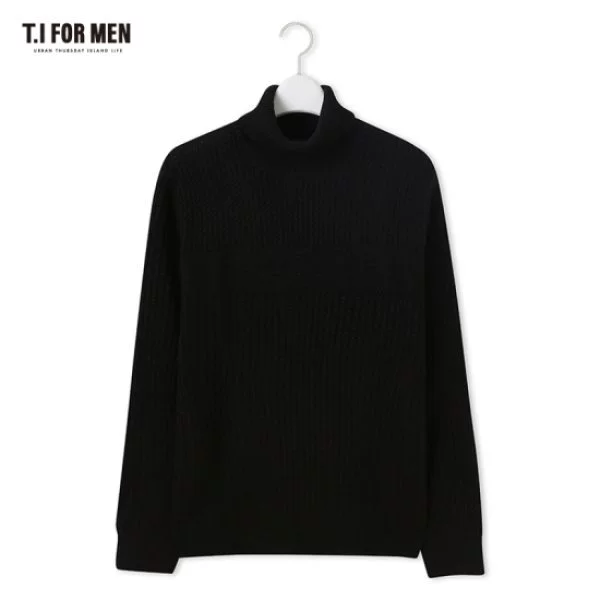 Hàn Quốc trực tiếp thư mùa đông T.I FOR MEN áo len cao cổ truy cập mua chính hãng M178MSW751-K5 - Áo len cổ tròn