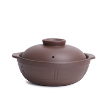 Non-glazed old soil casserole Home Saucepan Rice Gas Bright Fire High Temperature Resistant Dry Burning Small Sand Pot Saucepan Saucepan