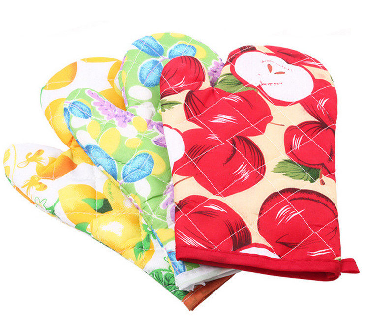 Microwave oven dish heat insulation and anti-heat bread baking gloves Kitchen anti-scalding thickened oven High temperature resistance