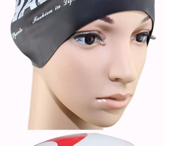 Mũ lưỡi trai / cá voi cho nam và nữ Mũ bơi silicone Mũ chăm sóc tóc đích thực 	mũ trùm đầu khi bơi