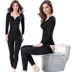 Mỗi ngày đặc biệt Ting Mei Yu Ya sau khi mặc quần body body bó sát cơ bụng không có dấu vết quần lót dài tay nội y ren 1 mảnh sexy Một mảnh