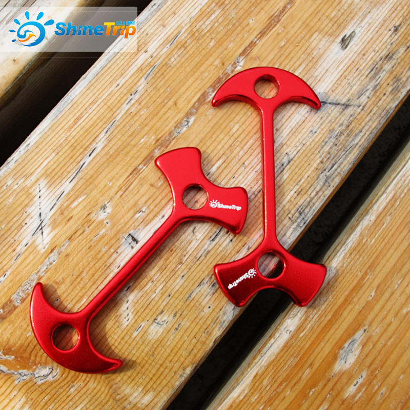 Outdoor tent aluminum alloy deck special nail boardwalk fishbone ground nail adjustment wind rope buckle anchor extended model