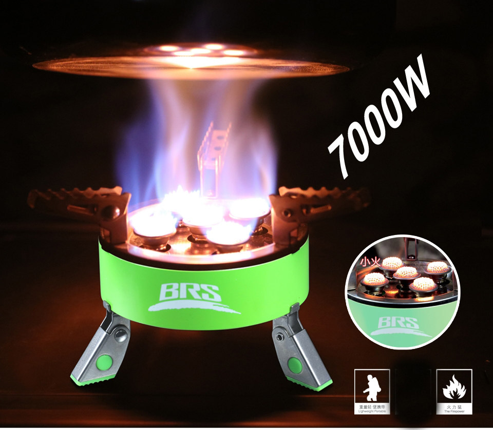 Brothers BRS-75 Five Star Red Light Outdoor Portable Camping Windproof Furnace Head Gas Furnace LPG Furnace