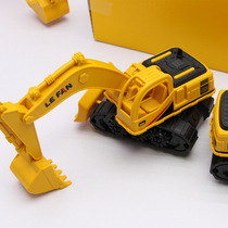 Childrens digging excavator toy car boy cement mixing engineering dump pullback inertial car set