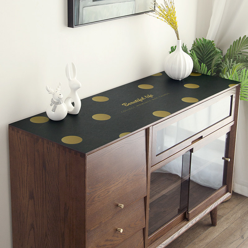 Eurostyle leather shoes cabinet mat table surface cover cloth waterproof desktop cover pad TV cabinet rectangular table cushion free of washing and anti-dirty