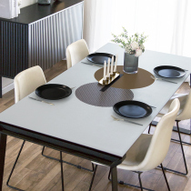 (leather table cushion) waterproof oil-proof free washing hotel coffee shop TV cabinet table-table cloth desk cloth