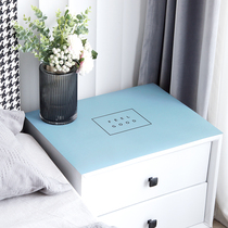 Minimalist wind bed head cabinet table cloth waterproof and burn-free household oil-proof pvc square desk table cushion thickened