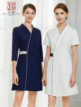 Beauty salon beautician high-end fashion SPA health club skin management technician uniform overalls women dress