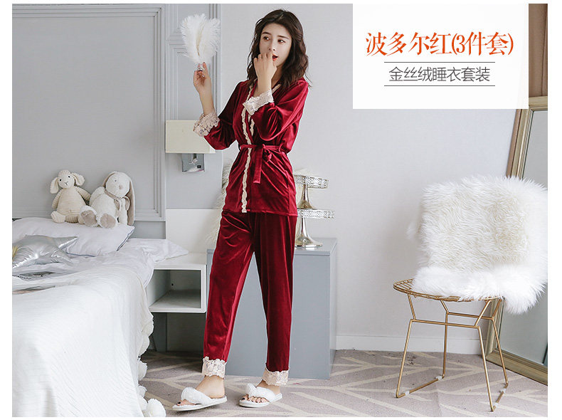 Pyjama pour femme en Polyester Polyester  à manches - Ref 2988612 Image 15