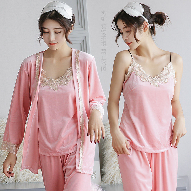 Pyjama pour femme en Polyester Polyester  à manches - Ref 2988612 Image 3