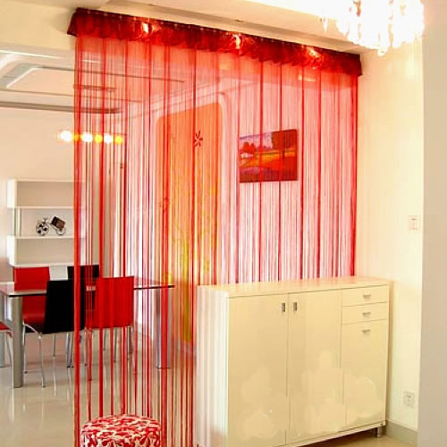 Aishangjia Korean finished product encryption thickened line curtain Decorative door curtain hanging curtain Partition window entrance curtain can be customized